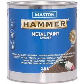 Paint Hammer Smooth Brown 750ml nátěr na rezavé i nové kovové povrchy