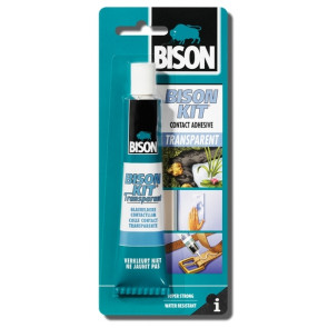 Bison Kit Transparent 50ml blistr - Kontaktní lepidlo čiré