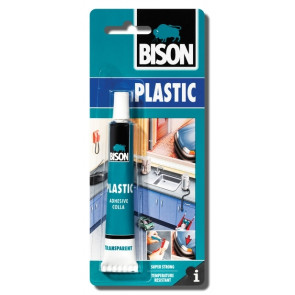 Bison Plastic 25ml blistr - Lepidlo na tvrdé plasty