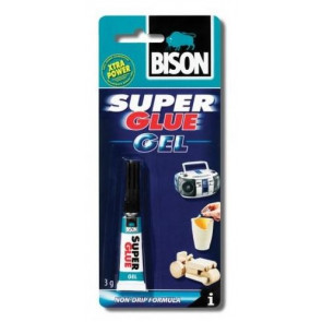 Bison Super Glue Gel 3ml Velmi univerzální kvalitní gelové kyanoakrylátové lepidlo