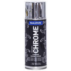 Maston BARVA VE SPREJI - CHROM Spraypaint Decoeffect Chrome vysoce lesklá dekorační barva 400ml
