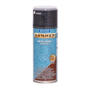 Spraypaint Hammer hammered Black 400ml nátěr na rezavé i nové kovové povrchy ve spreji