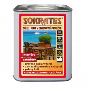 SOKRATES Olej pro venkovní použití Čirý 0,75 lt
