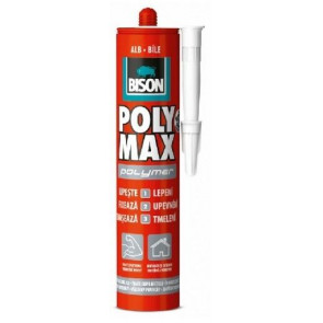BISON POLY MAX polymer 465g Bílé montážní lepidlo na bázi MS Polymeru