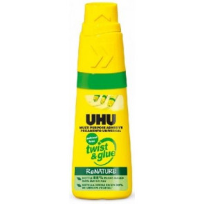 UHU Twist & Glue ReNature 35 ml Univerzální lepidlo bez rozpouštědel ve víceúčelovém dávkovači